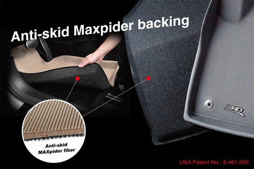 3D MAXpider 18-23 Chevrolet Traverse 7-Seat Maxtrac Black R1 R2 R3