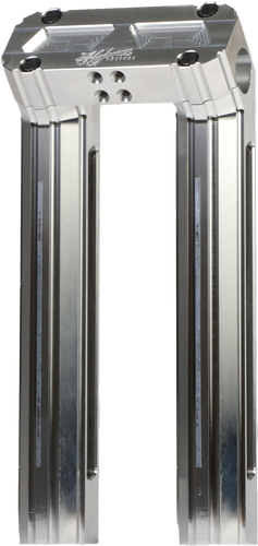 H/d Billet Risers 10" Raw Kickback