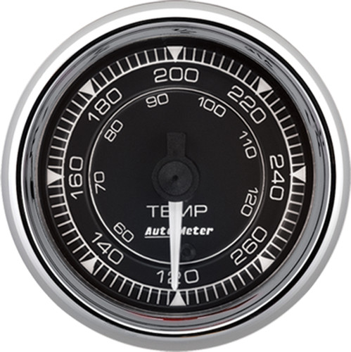 AutoMeter Chrono 2-1/16in 120-280 Degree Temperature Digital Stepper Motor Gauge - Chrome