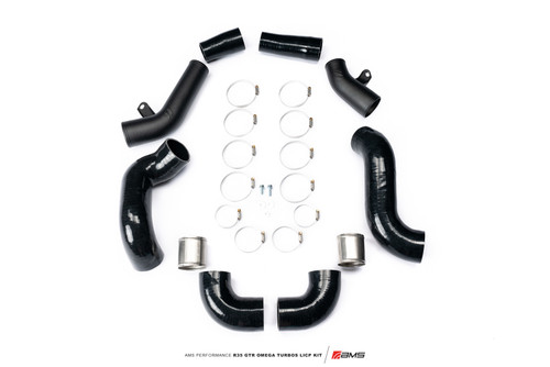 AMS Performance 2009+ Nissan R35 GTR Omega Turbo Kit 3in Lower Intercooler Pipes (Omega 9 & 14)
