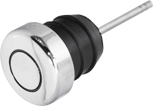 Oil Tank Rubber Filler Plug Chrome Short Dipstick 2.5"