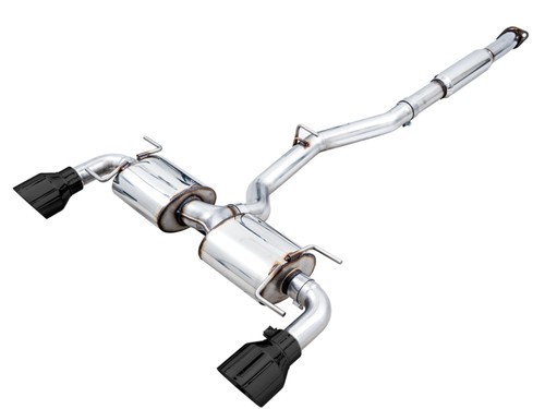 AWE Tuning Subaru BRZ/ Toyota GR86/ Toyota 86 Touring Edition Cat-Back Exhaust- Diamond Black Tips