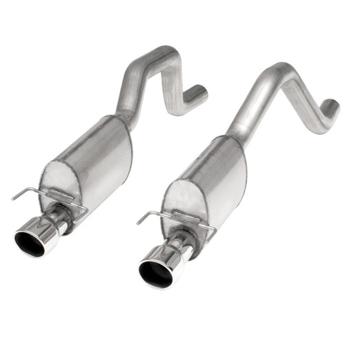 Stainless Works 2006-13 Corvette C6ZO6/ZR1 3in Axle Back S-Tube Mufflers Dual 4in Rolled Edge Tips