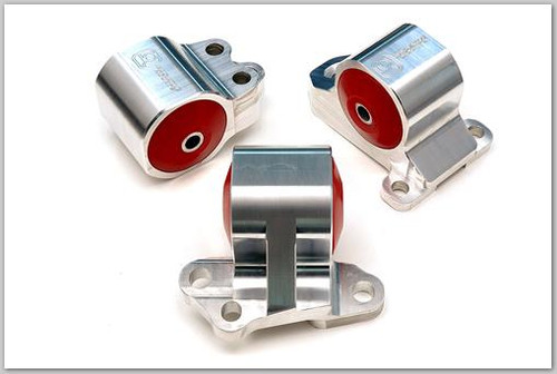 Innovative 92-95 Civic B/D Series Black Aluminum Mounts 75A Bushings (3 Bolt)