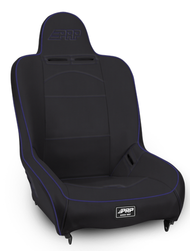 PRP Premier High Back Suspension Seat- Black/Purple Vinyl