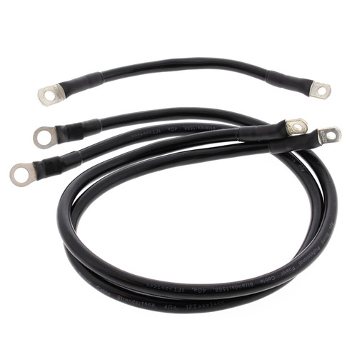 All Balls Racing 80-81 Harley-Davidson FLH Electra Glide Battery Cable Kit Black