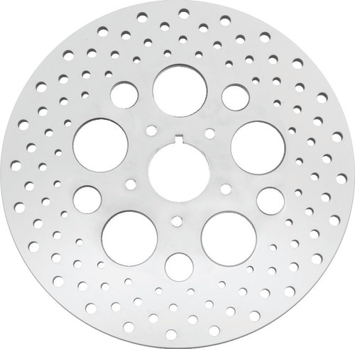Bikers Choice 84-99 Big Twin & XL 11.5 Inch Front Drilled Stainless Rotor Replaces H-D 44136-84