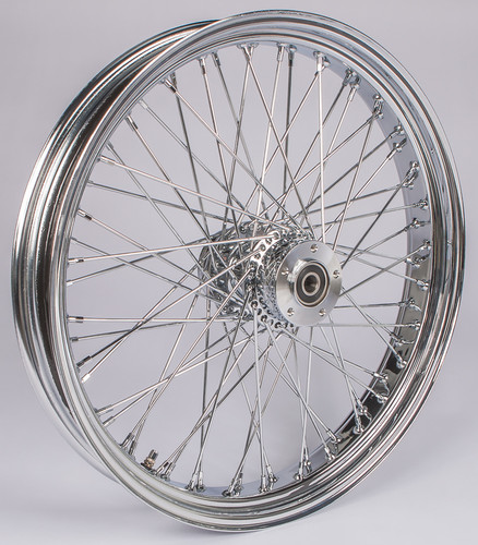 Fr 60-spk Dd Chrome 23x3.5 Wide-hub 3/4" Axl 00 Ltr