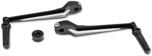 Performance Machine Shift Lever Assembly Floorboard - Black Ano