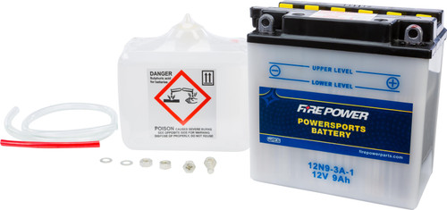 Battery W/acid 12n9-3a-1 12v
