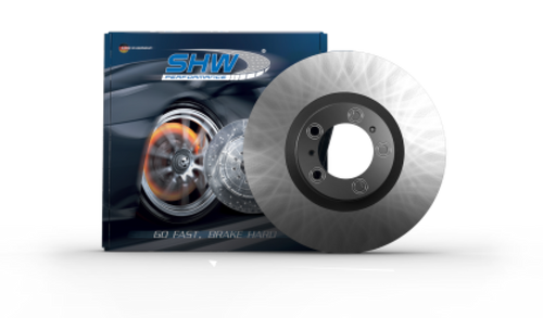 SHW 19-22 Porsche Macan 2.0L V6 Front Right Smooth Monobloc Brake Rotor (95B615302AB)