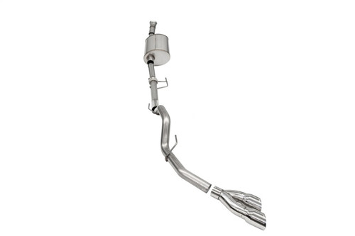 Corsa 2021-2025 Ford F-150 SuperCab/6.5in Bed 3.5L V6 Sport Cat-Back Single Side Exit-Polished
