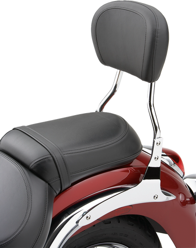 Short Round Sissy Bar W/pad Chrome Vtx1300c 04-06/1800cf