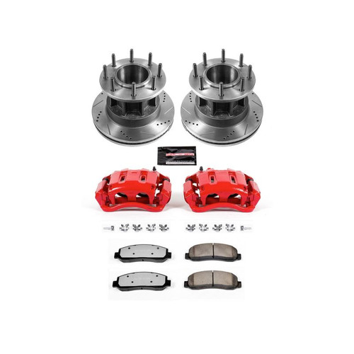 Power Stop 05-07 Ford F-350 Super Duty Front Z36 Truck & Tow Kit w/Cals