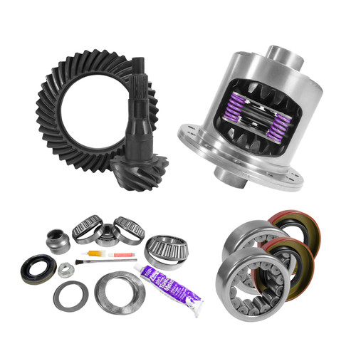 Yukon Gear 9.75in Ford 3.55 Rear Ring & Pinion Install Kit 34 Spline Positraction Axle Bearings