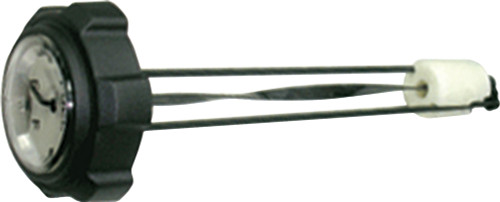 Cap W/gauge Pol 9-1/2"