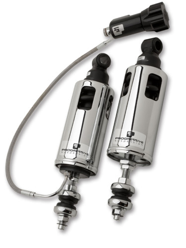 Progressive 00-17 Harley-Davidson Softail 422 Series Shocks w/RAP - Chrome