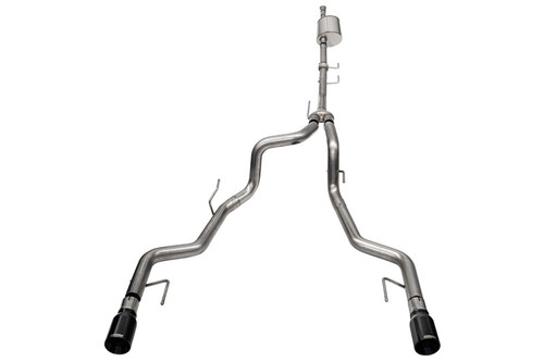 Corsa 2021-2025 Ford F-150 SuperCrew/5.5ft Bed 3.5L V6 Sport Cat-Back Dual Rear Exit-Black PVD