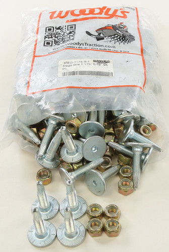 Silver-mega-bite Trail Stud 1.175" 96/pk