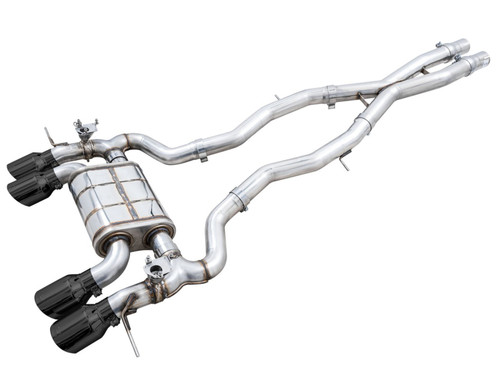 AWE Tuning SwitchPath Cat-Back Exhaust for BMW G8X M3/M4 - Diamond Black Tips