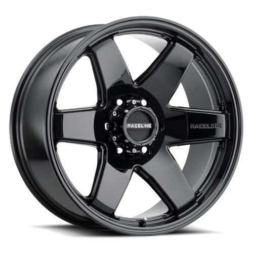Raceline 942B Addict 17x9in / 6x139.7 BP / 0mm Offset / 106.1mm Bore - Gloss Black Wheel