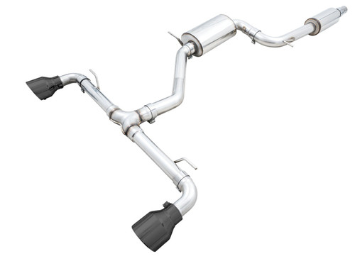 AWE Tuning 2022 VW GTI MK8 Touring Edition Exhaust - Diamond Black Tips