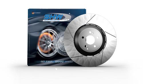SHW 16-19 Mercedes-Benz C63 AMG 4.0L Front Drilled-Slotted Lightweight Brake Rotor (2224212612)