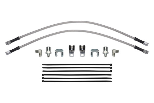 Wilwood flexline kit 22IN. M10X1.50 IF to 90 deg 1/8-27 NPT