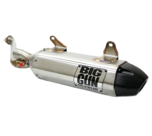 Big Gun 06-12 Kawasaki Brute Force 650 IRS EXO Stainless Slip On Exhaust