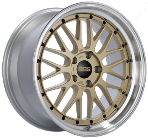 BBS LM 20x9.5 5x112 ET8 Gold Wheel 67mm PFS/Clip Required
