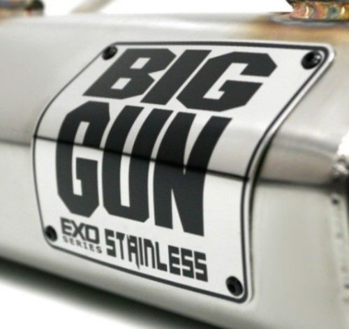 Big Gun EXO Stainless Muffler Badge Kit