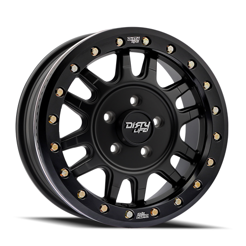 Dirty Life 9309R Canyon Pro 15x7 5x114.3 38mm Offset/ 77mm Hub Matte Black - Beadlock