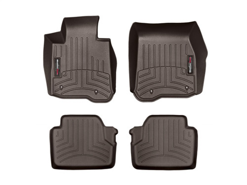 WeatherTech 2014+ BMW 4-Series Front & Rear FloorLiner - Cocoa