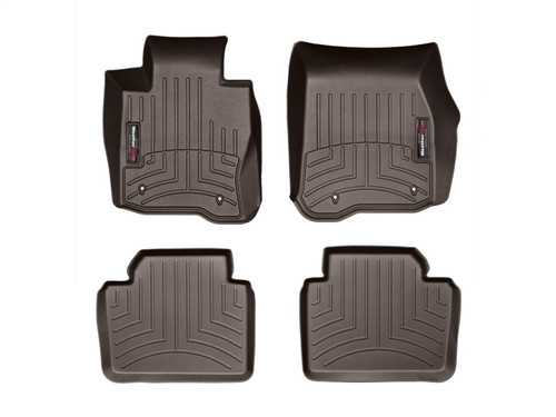 WeatherTech 2012+ BMW 3-Series Front & Rear FloorLiner - Cocoa