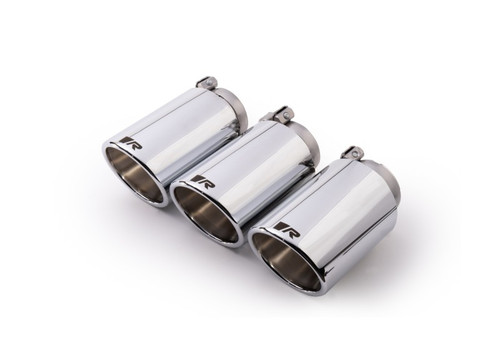 Remus 2018 Honda Civic Type-R FK8 2.0T 102mm Angled Chrome w/Adj Clamp Tail Pipe Set (Triple Tip)