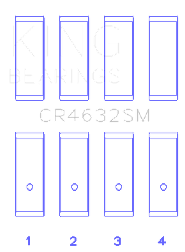 King Engine Bearings Nissan HR15/16DE (Size STD) Rod Bearing Set
