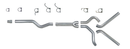 Diamond Eye KIT 4in Catback MFLR RPLCMENT PIPE DUAL SS: 2006-2007.5 CHEVY/GMC 6.6L 2500/3500