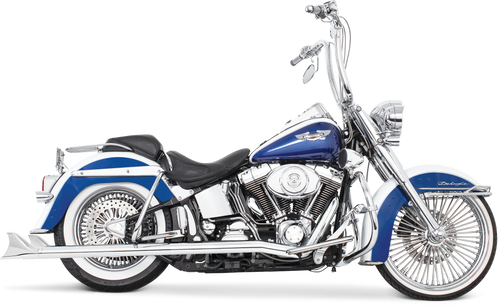 Sharktail Duals Chrome 2.5"odx32"  97-06 Softail
