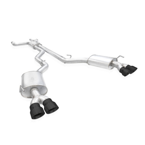 Stainless Works 20-24 Ford Explorer Catback - Black Tips