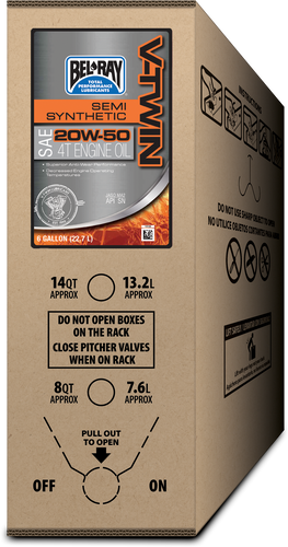 V-twin Semi-syn Engine Oil 4t 20w50 6gal Bib
