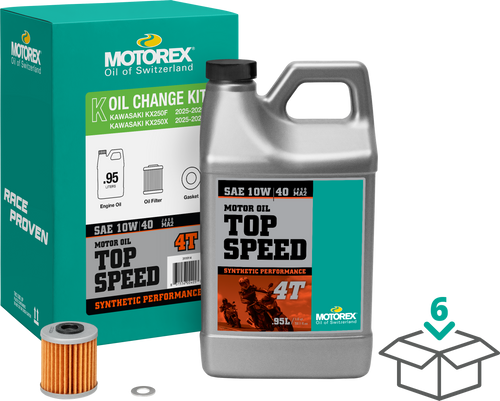 Top Speed Oil Change Kit 0.95l 10w40 Kaw
