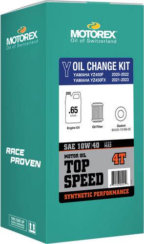 Top Speed Oil Change Kit 0.65l 10w/40 Yam
