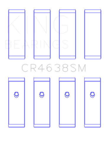 King Engine Bearings Nissan MR18DE / MR20DE (Size 0.50 Oversized) Rod Bearing Set