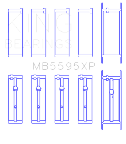 King Engine Bearings Nissan KA-24DE Performance Main Bearing Set - Size STD
