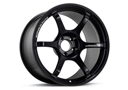Advan RG-4 18x10 +35 5x114.3 Semi Gloss Black Wheel