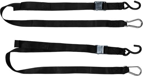 1.5" X 6' Tie-down Black 2/pk