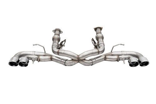 Corsa 2020-25 Corvette C8 3in Xtreme Cat-Back Exhaust 4.5in Pol Quad Tips - Deletes stock AFM Valve