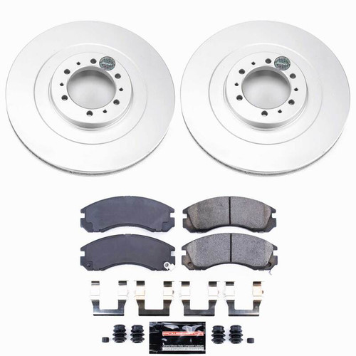 Power Stop 00-04 Mitsubishi Montero Sport Front Z23 Coated Brake Kit