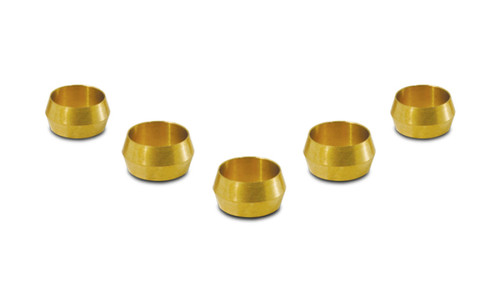 Vibrant Brass Olive Inserts 5/16in - Pack of 5