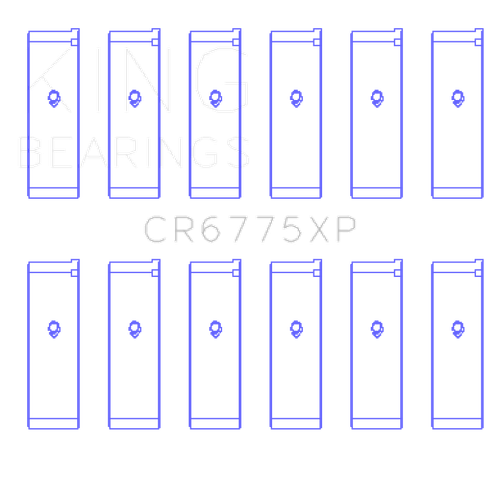 King Engine Bearings Nissan VQ35DE (Size +.026) Performance Rod Bearing Set